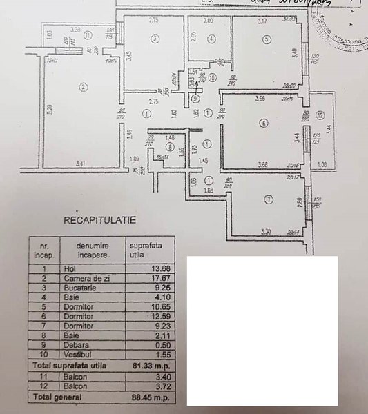 Dristor, 10 minute metrou, chiar pe Rm. Sarat, centrala, bloc 1983,